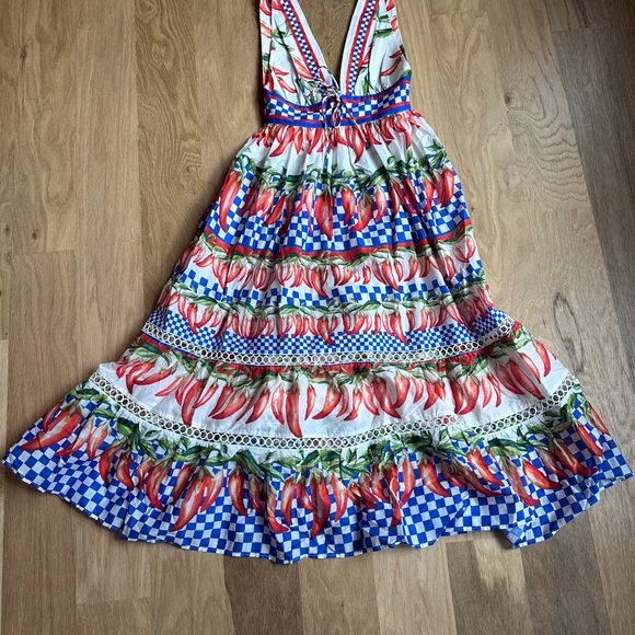 FARM Rio Colorful Midi Dress - Picture 1 of 4